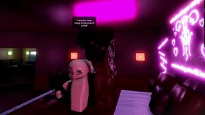 रॉब्लॉक्स रिच ई-गर्ल हूड स्लट मॉन्स्टर बीबीसी लोड्स अपनी टाइट चूत-गांड में लेती है