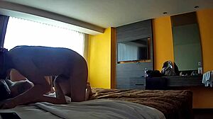 after the condom broke she begged me to fill her tight latina pussy with all my creampie load