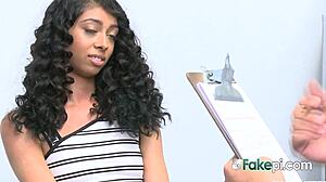 Curly teen shoplifter rides cop uniform cock so tight in full storyline