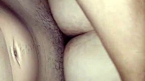 innocent teen amateur teases by slowly sitting on stiff cock