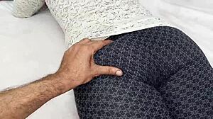 married girlfriend strokes my cock dirty hindi talk before i ass fuck her hard