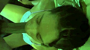 POV: Hung black cock chokes chinese gf deepthroat gagging spit