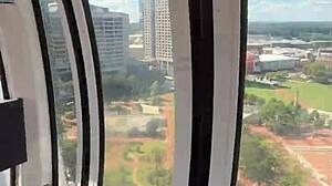 squirting wet pussy takes big black cock outdoors dripping