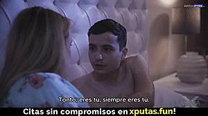 hot blonde stepmom craves taboo family sex with natural tits