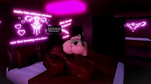 रॉब्लॉक्स रिच ई-गर्ल हूड स्लट मॉन्स्टर बीबीसी लोड्स अपनी टाइट चूत-गांड में लेती है