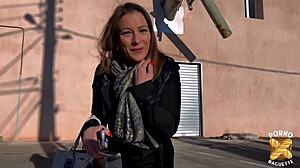 Kyara, 44-year-old FRENCH MILF in lingerie, CRAVES HARD SEX with BIG TITS bouncing