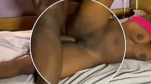 slam that ebony teen 18+ girlfriend with big black cock doggystyle till she orgasms hard!