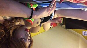 dickgirl solo strokes her cock and tits owwww so good hardcore ladyboy masturbation