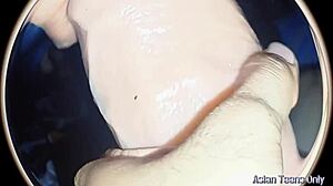 huge cock pounds giant pussy through spying eyes view