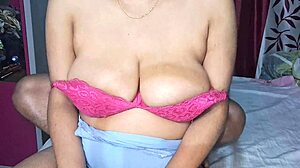 WOW, HOT INDIAN DESI BHABHI'S HUGE BOOBS GET OILED IN MASSAGE!