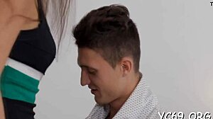 Teen tight pussy crushed hard in garage fuck