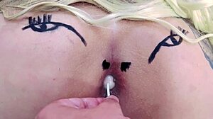 Holy Shit, Is That a Tight Pink Asshole Sucking Lollipop in Sheer Red?!