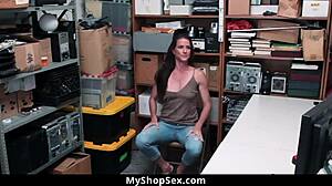 ready to watch this hot milf take every punishment after getting caught stealing?