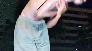 heart races picking up athletic black brunette cutie for dorm daddy fun