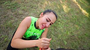 i force my fitness trainer to deepthroat my fat cock and explode cumshot on her pretty face