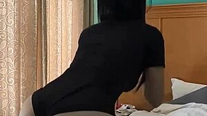 Big Ass Teen Jumpsuit Workout Teases Brazilian Curves