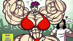 zoie and emily clash in steamy female MUSCLE growth battle