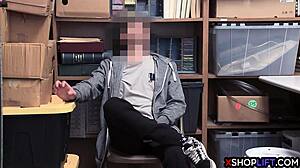 BUSTY SECURITY MILF LICKS SHOPLIFTER'S BIG LONG COCK IN REALITY PUSSY ACTION