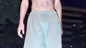 heart races picking up athletic black brunette cutie for dorm daddy fun