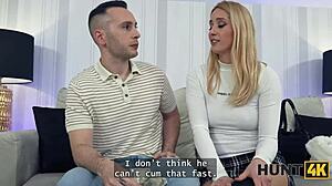 yo this cute blonde girlfriend makes you cum super fast in hardcore pickup game