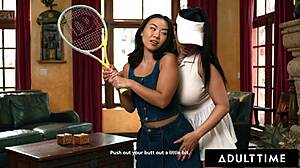 Adult Time BRATTY Stepbae Kimmy Kimm SEDUCES Milf Romi Rain To LICK PUSSY Rimjob Scissor