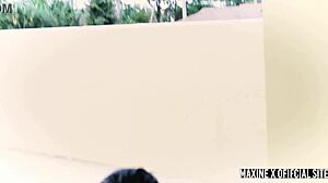 JUICY BRUNETTE MAXINE X POUNDS PUSSY WITH DILDO IN HOMEMADE SQUIRT ORGY