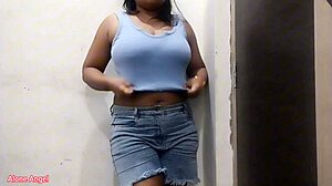 niharika's homemade indian solo shows off her tight pussy and big natural tits up close