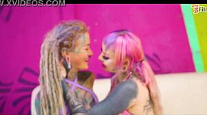 i finger anuskatzz's tattooed ass with wild anal toys