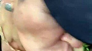 Milf bends over big ass fucked doggystyle deep in woods orgasm