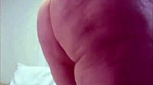 CURVY STEPMOM FLASHES FAT BELLY LEGS TITS IN LINGERIE FOR SECURITY CAM!