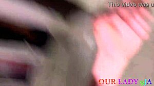 ooh bbw oils her shaved pussy then fucks cucumber to squirting orgasm