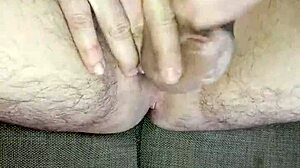 uncircumcised cock throbs as i jerk to massive cum swap