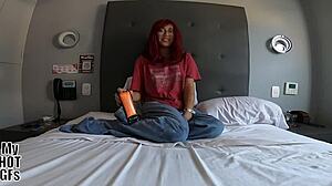 condom slipped out but keep pounding my pussy just don't cum inside