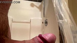 Once petite stepsis sees your huge shaved cock on bed she can't resist pov pounding young pussy