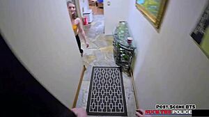 the blackmail keeps going with miraa monroe gagging on cock deepthroat facefucking backstage pov