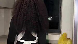 caught my ebony maid riding boss cock now watch full squirt video