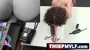 Curvy Shop Thief Caught Bent Over for Doggystyle Pounding