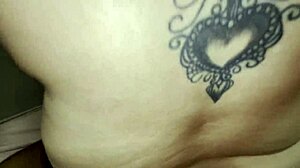 stepmommy blonde rides young stepson huge cock in lingerie big natural tits wet pussy tattooed