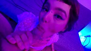 Cute Alt Teen Fucks Lucky Guy Till Mouth Filled With Thick Creamy Cumshot