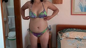 stepson spots me flashing hairy pussy on beach begs to fuck and cum all over it