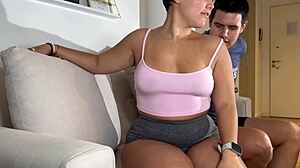 colombian big ass gym babe fucked hard post workout session!