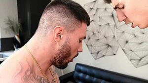 spanish stunner nuria millan gapes ass for first double anal penetration ever