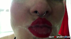 Sucking That Massive White Cock Deep And Hungry