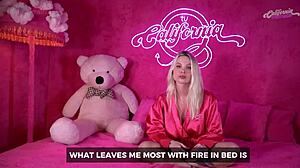 GI Genesini Fingers Big Tits Ass in Brazilian Blonde Solo Masturbation