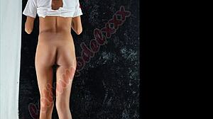 i'm your sexy latina nurse flashing pussy ass in lingerie hospital photoshoot