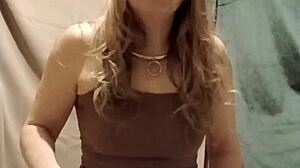 i'm your chained piss-slave housewife humiliating myself with dirty talk autoslapped in stockings pov