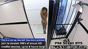 kalani luanas tattooed ass and natural tits spread wide backstage for pov cum blast