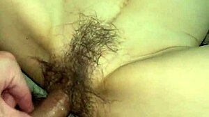 Married Japanese bride orgasms wildly from pussy licking in bedroom her sexy small waist body twitches