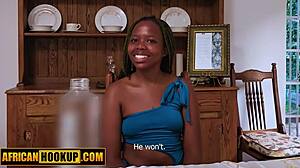 Big booty ebony teen POV doggystyle railed by monster cock in hardcore interracial