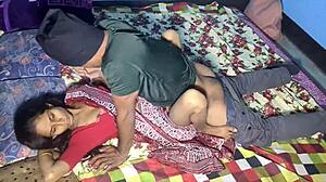 bangalore babe screams through first double penetration with monster cocks in bedroom bliss